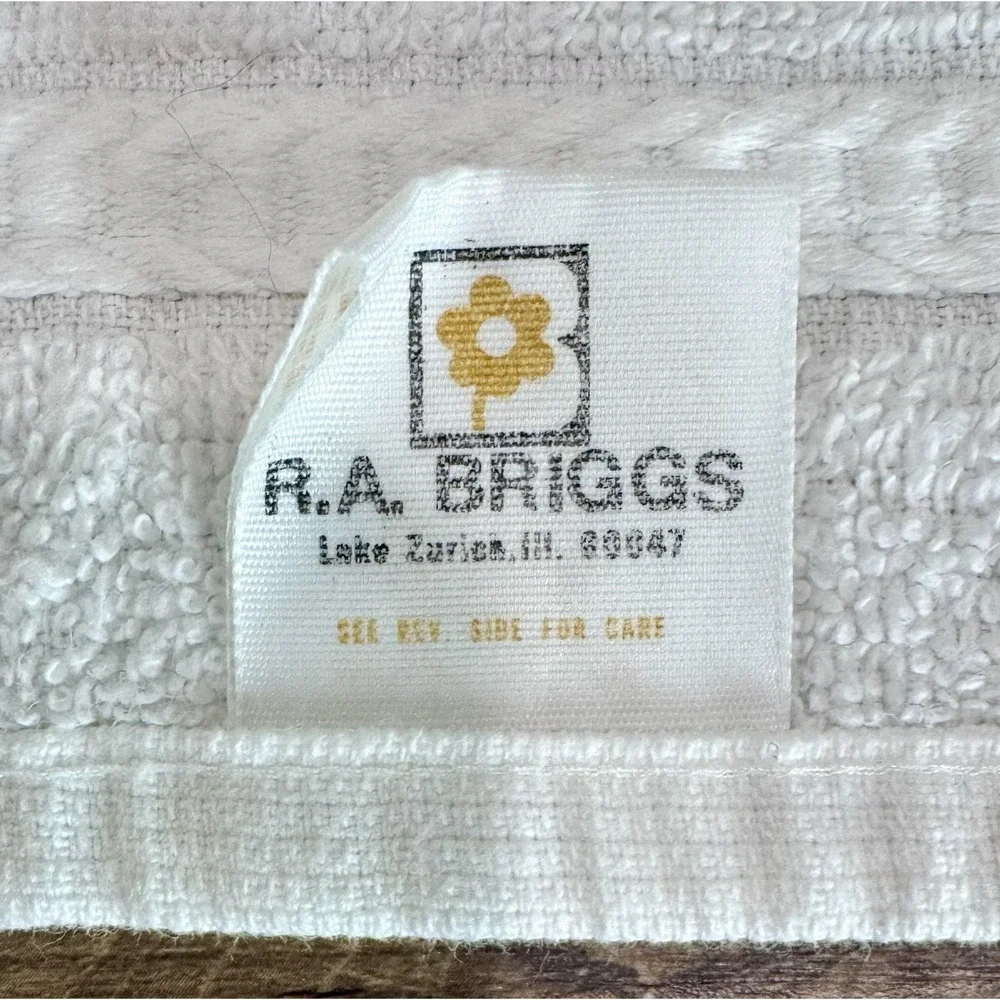 Vintage RA Briggs Goose Towel Set 3 Floral Gingham Cottagecore Wash Hand Towels